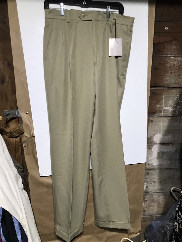 Mens Northern Comfort Tan Chino Dress Pants 33x34  NWT!!!!