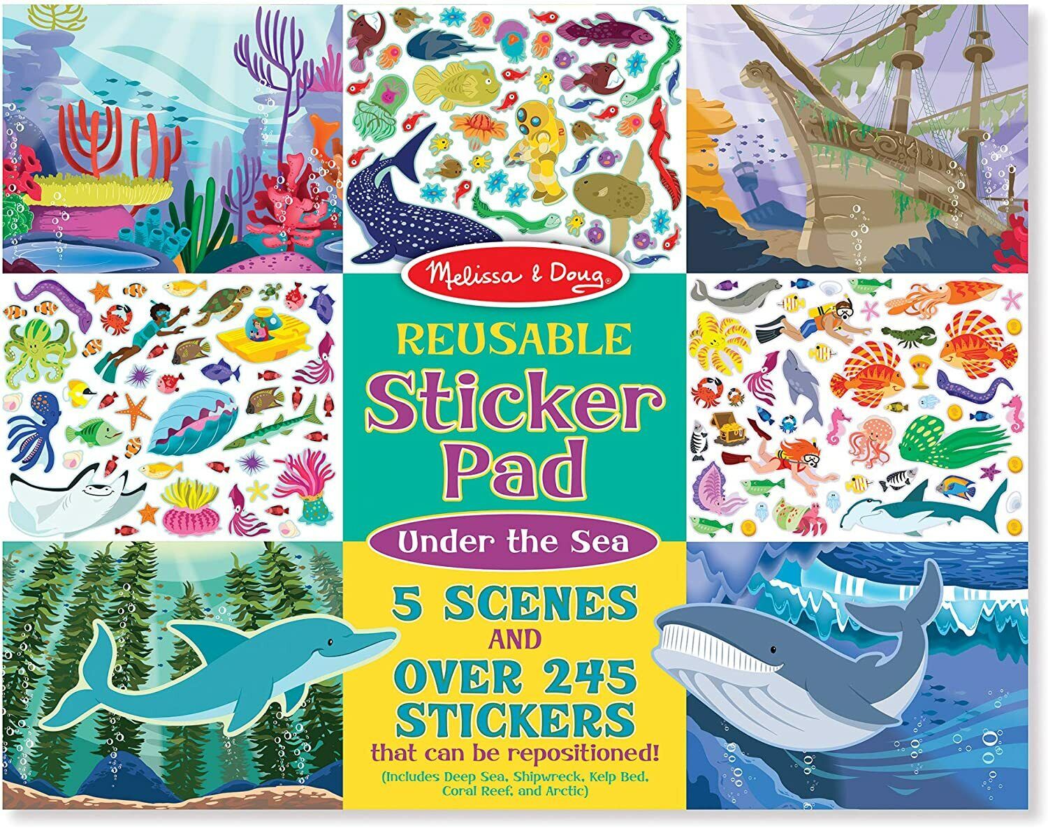 Melissa & Doug Reusable Sticker Activity Pad - Under The Sea