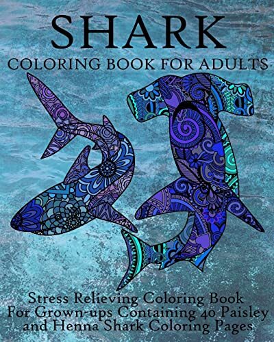 Shark Coloring Book For Adults: St... by Coloring Books Now Paperback ...