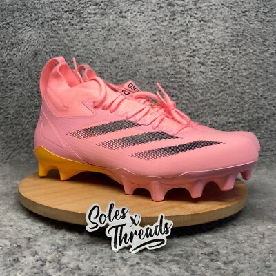 Adidas Adizero Electric + Football Cleats Size 11 Men Pink Orange