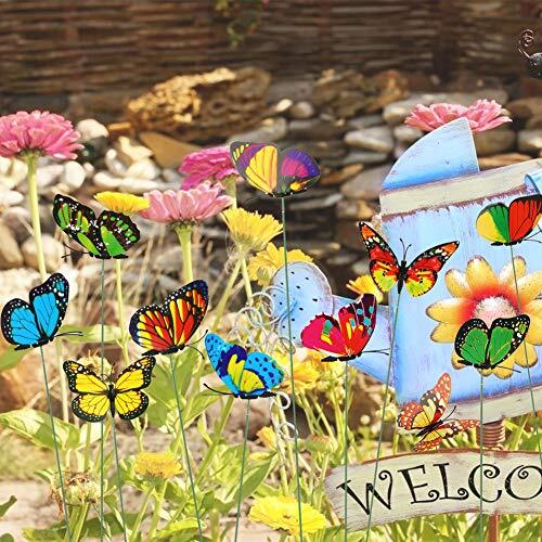50pcs Butterfly Garden Decorations, 11.5 inch Plastic Butterfly Multicolor - Bild 4 von 6