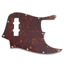 Tortoise Shell 4-Ply 4 String Jazz Bass Pickguard 10 Hole J Bass Scratch Plate