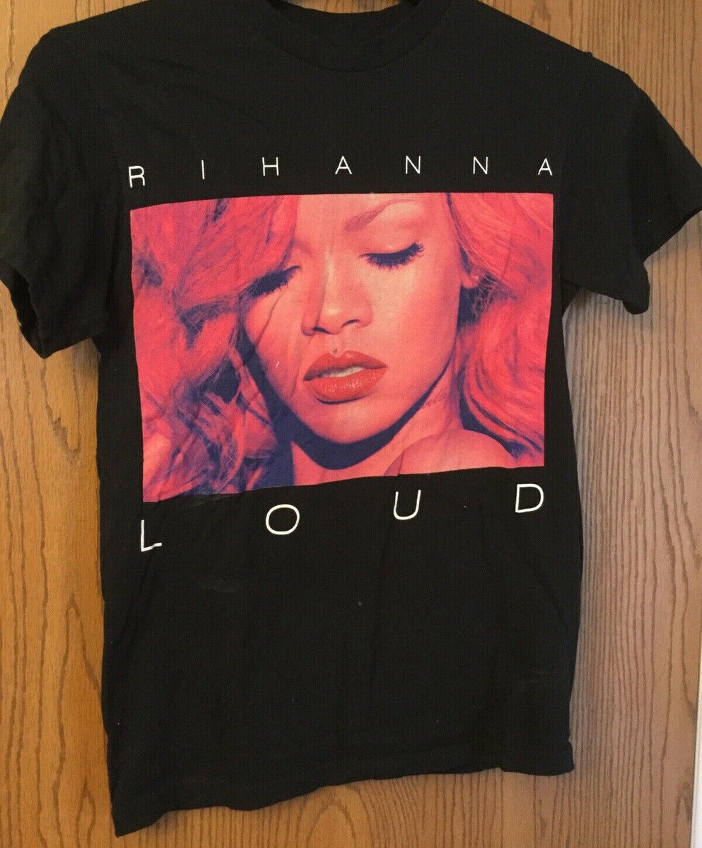 Rihanna Loud Tour Concert Tour Cotton Black Unisex S M L