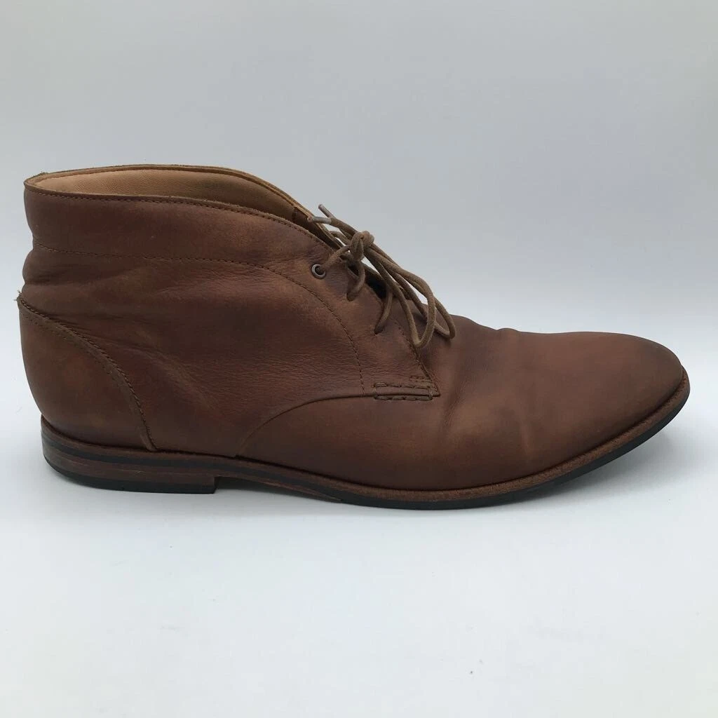 Mens Broyd Mid Chukka Boots Brown Leather Lace Up Cushioned EUR 46 M | eBay