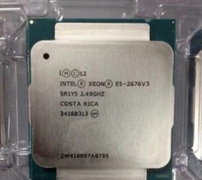 Intel Xeon E5-2676 V3 2.4 GHz 12 Core 24 Threads SR1Y5 LGA2011-3 CPU Processor
