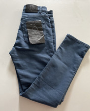 VGB Vintage Genes Black Mens 28x30 Slim Fit Comfort French Terry Med Blue Jeans