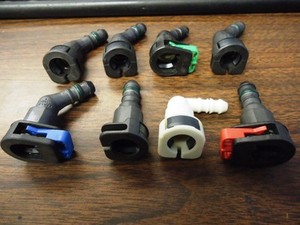 8 New Ford GM fuel gas petrol line hose 110 90 Degrees Nylon Quick