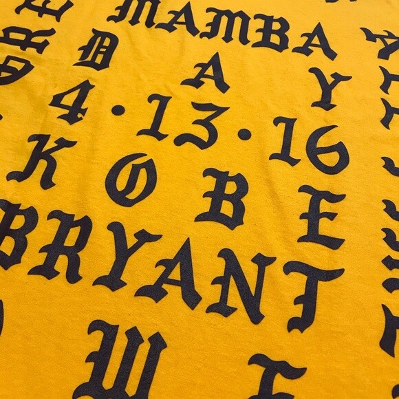 I Feel Like Kobe Long Sleeve Shirt Kanye West Kobe Size L Yeezy