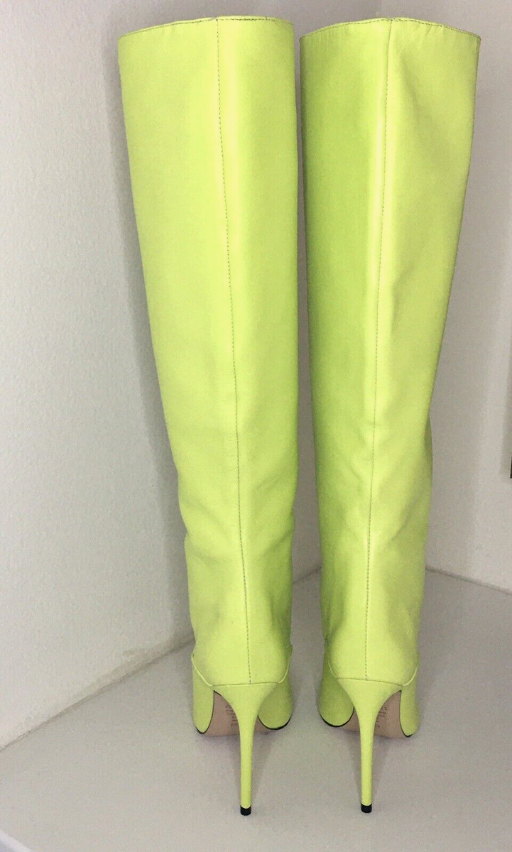 【YELOW】 key lime short boots No.1001 FREEWAY chelsea boot Lime Playa women's