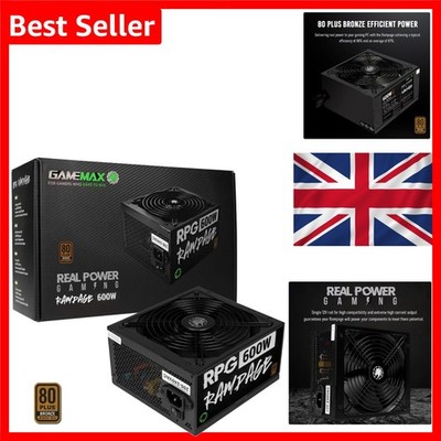 Rampage 600W Netzteil 80 Plus Bronze nicht modular schwarz