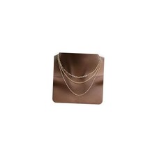 Layered Necklace for Women Dainty 14K/Silver Plated Gold Paperclip Chain