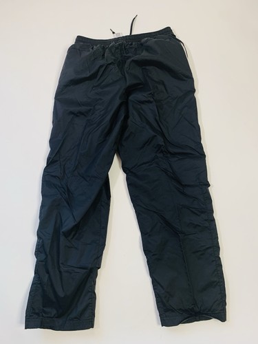 Pantalones cortavientos vintage Adidas para hombre XL negros de nailon con cremallera al tobillo - Imagen 4 de 12