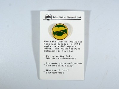 Lake District Nationalpark Pin Anstecker auf Karte