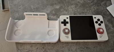 Powkiddy RGB30 Handheld, Weiß MODDED Mit Grip Case