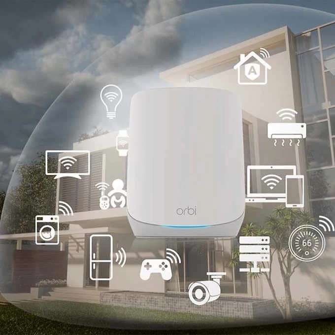 Netgear Orbi RBK763-100NAR AX5400 Mesh 1 Router + 2 Satellites Certified - Image 3 of 4