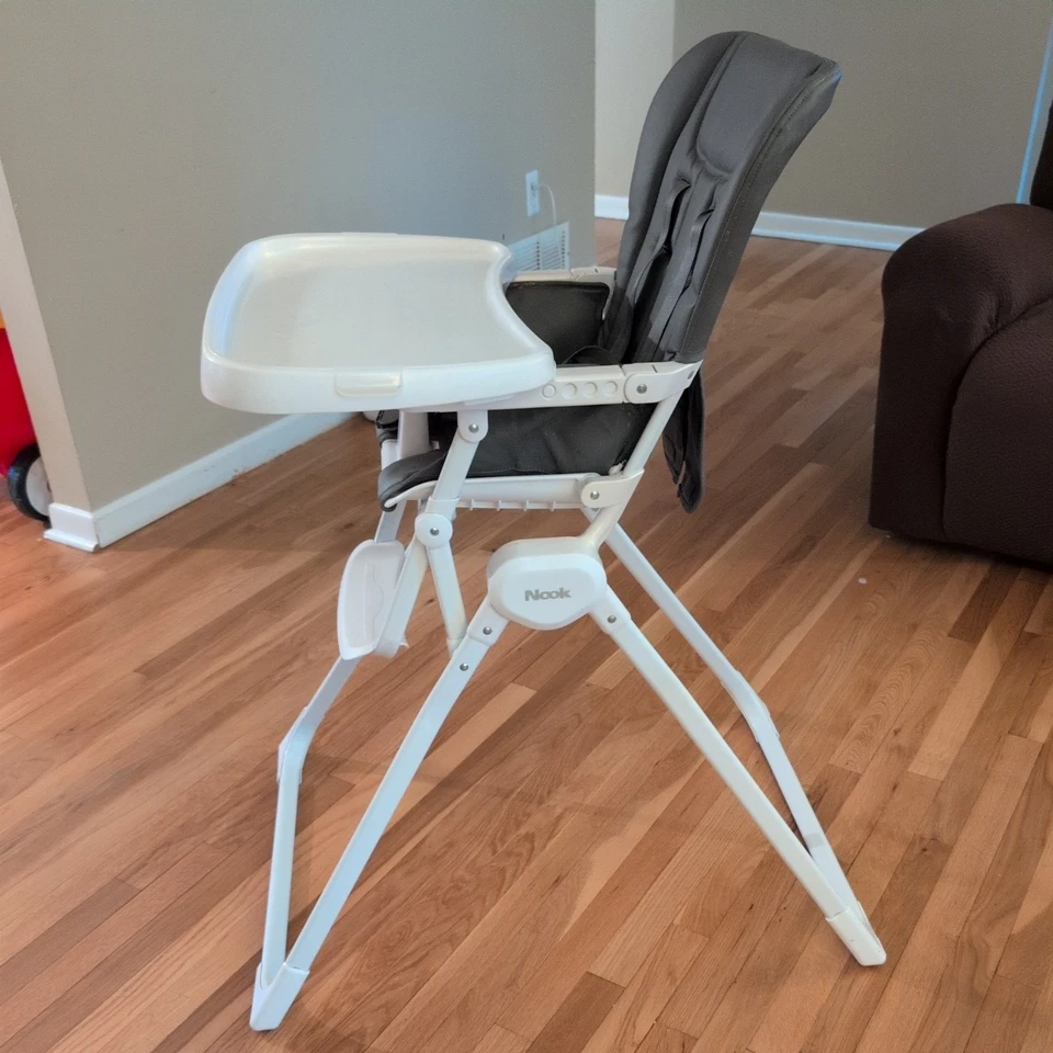 Joovy Nook High Chair, Compact Fold, Swing Open Tray, Charcoal - Image 2 of 4