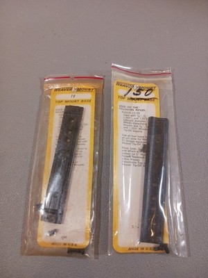 Lot Of Two Weaver T9 Top Mount Base Fits Ruger 10/22 
