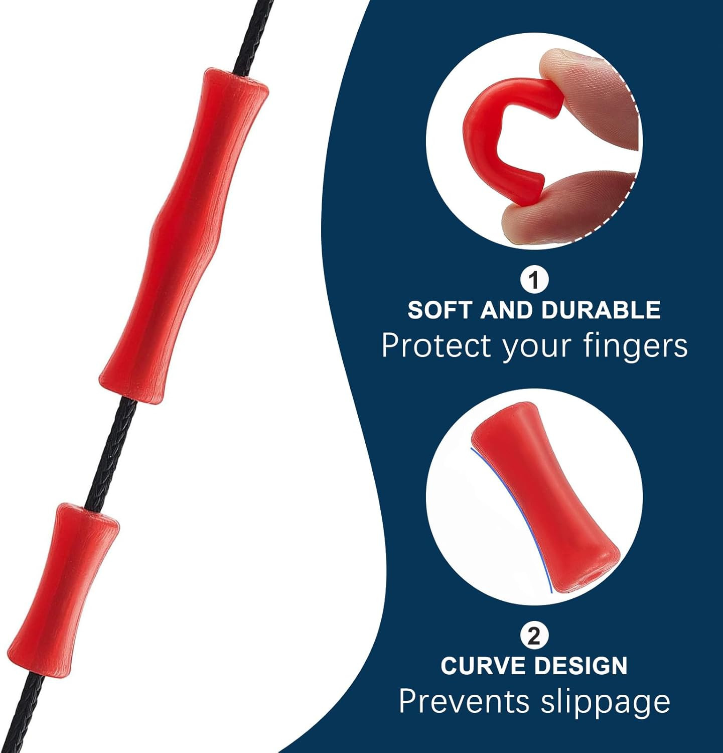 4 Sets Bow String Finger Savers Archery Finger Guards Shooting Practice Reliable