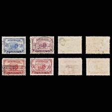 8787: Australia SG150-152 Set of 4 1934 Sc#147-149 Mi123I-125 Used C£55