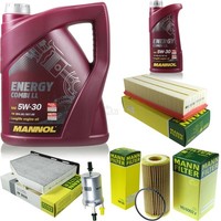 MANN-FILTER Inspektionspaket Mannol 6L Energy Combi Ll 5W-30 FüR Vw Beetle 2.0