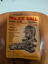 Police Call Radio Guide Book 91 Edition Vol 6 Vintage, fl NC SC PR VA WV GA