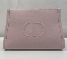 NEW CHRISTIAN DIOR Baby Pink CD Logo Makeup Bag Pouch Only NEW in Box