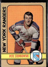 1972-73 O-Pee-Chee 78 Pete Stemkowski New York Rangers