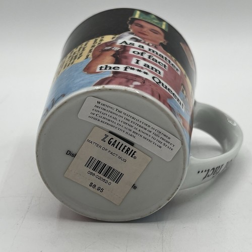 Mina Lee “As a matter of fact I am the f*** Queen” Porcelain Coffee Mug - Picture 6 of 6
