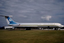 Dia UK86578 Iljuschin Il-62 Uzbekistan Airways 35mm gerahmt OP-K3-68