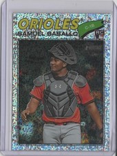 2026 Topps Heritage Chrome Silver Sparkle Refractors #175 Samuel Basallo