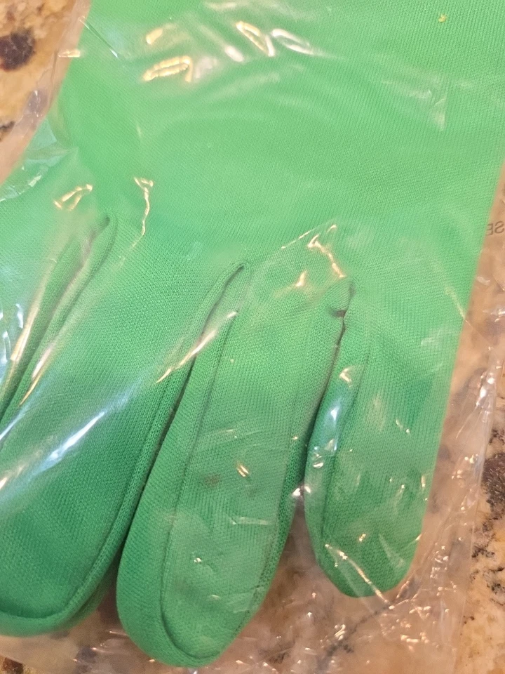 Guantes Power Rangers Mystic Force Green Ranger Halloween 2006 NOS Disquise NUEVO Foto 2 de 4