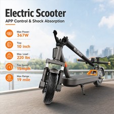 367W Electric Scooter for Adults, Up to 19 miles, Folding E-Scooter, APP control