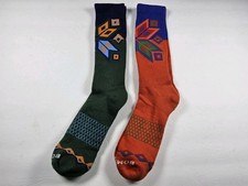 Bombas Holiday Pattern Calf Socks Lot Of 2 Pairs Size XL