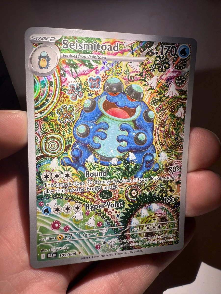 Seismitoad Pokémon TCG Full Art Individual Trading Card Games for