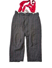 Vtg 90s WOOLRICH Checkered Grey Thick Wool Malone Hunting Pants 44x27 USA Made