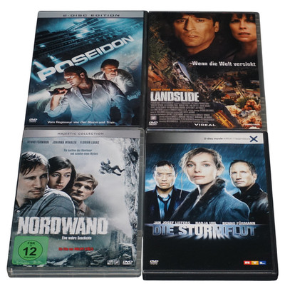 4 Katastrophen-Filme (DVDs) Die Sturmflut, Poseidon, Landslide, Nordwand