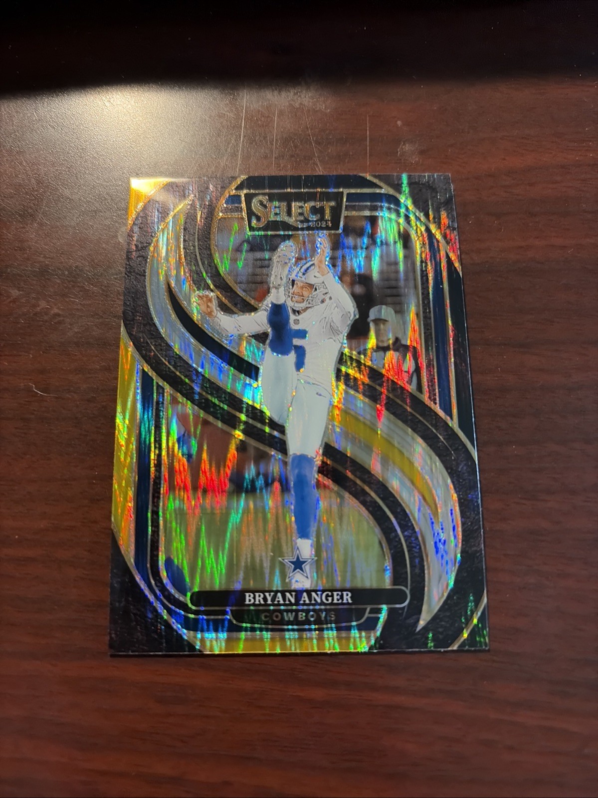 2024 Panini Select Bryan Anger Zebra Prizm #141 Dallas Cowboys Cal Golden Bears