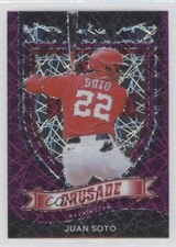 2021 Panini Chronicles Crusade Purple Velocity Prizm Juan Soto #18 0hk3