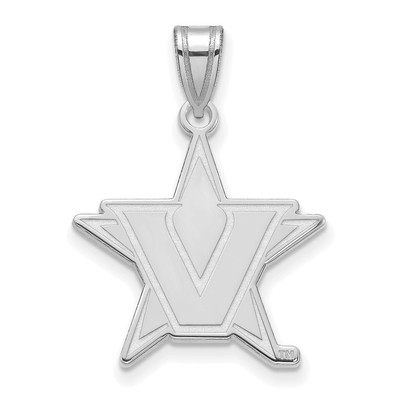 10k Weißgold Vanderbilt U. Großer Anhänger