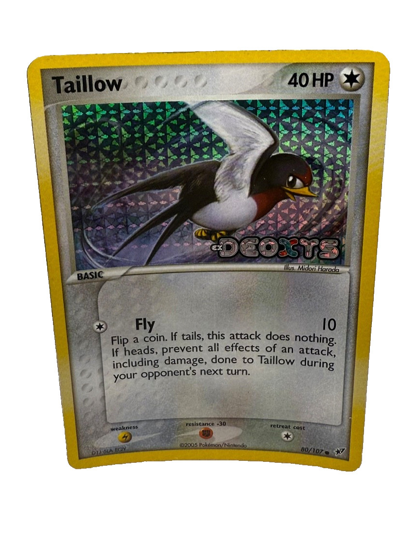 Taillow 80/107 EX Deoxys Holo Pokemon Card Pokemon TCG