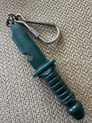 Vintage Keychain Fake Knife Dagger Bottle Top Opener Dated 1985