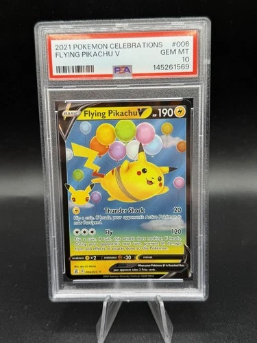 2021 POKEMON CELEBRATIONS #006 FLYING PIKACHU V PSA 10