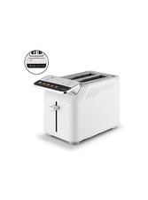 Tower White Mirage 2 Slice Digital Toaster with Chrome Trim & LED Display