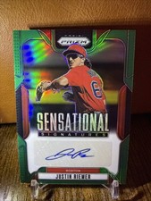 2025 Panini Prizm Justin Riemer #SS-JR Sensational Signatures Green Prizm Auto
