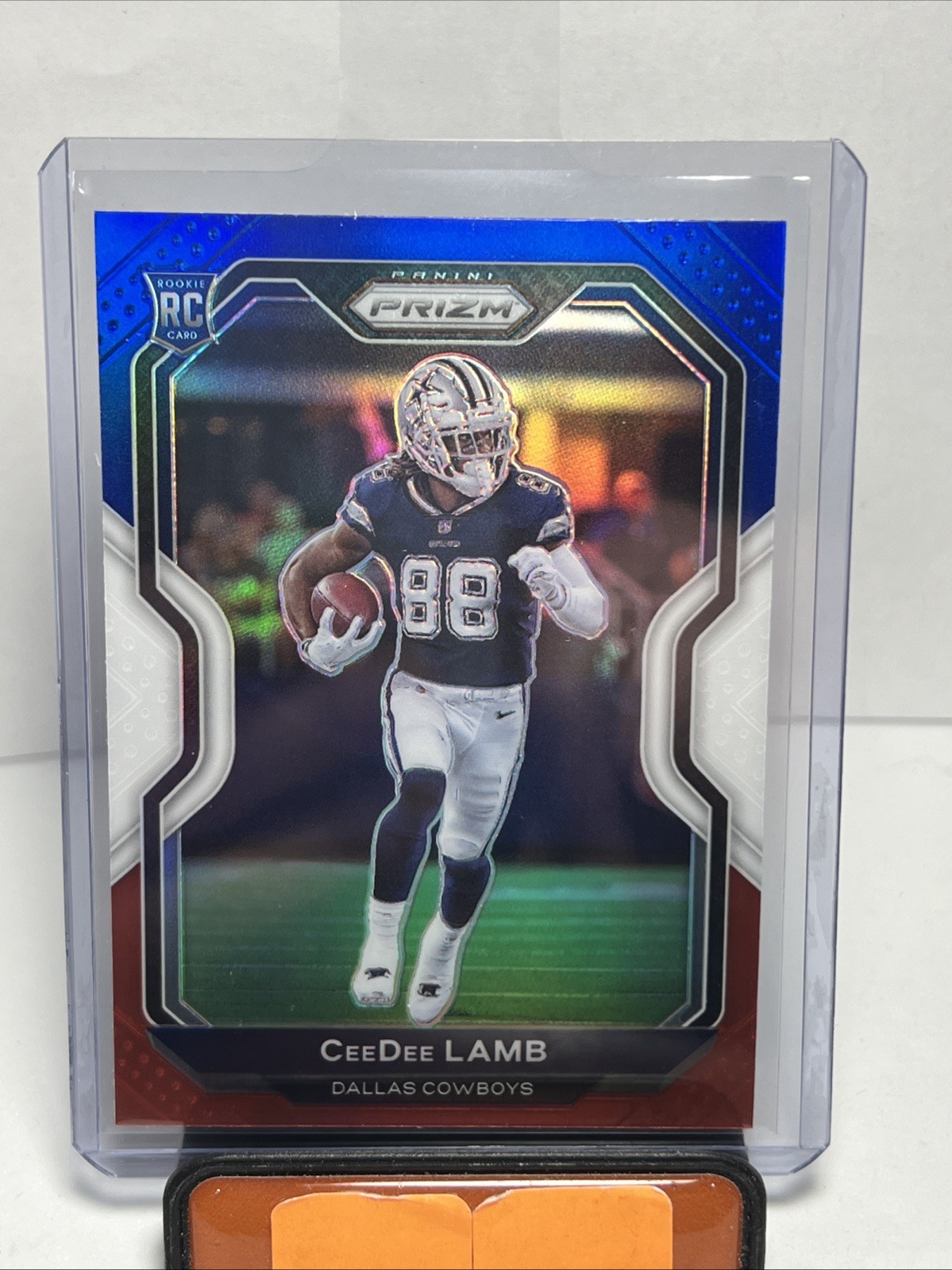2020 Prizm CeeDee Lamb RC Red White and Blue Rookie #334 Cowboys