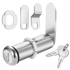 Cabinet Lock with Keys 2" Extra-Long Cam Locks keyed Alike, Cabinet Cam Lock Set
