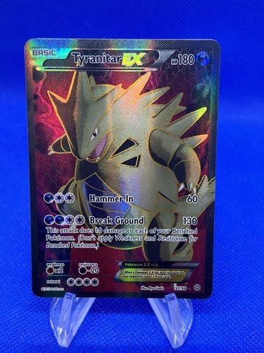 2015 Pokemon XY Ancient Origins Tyranitar EX 91/98 Full Art Ultra Rare LP