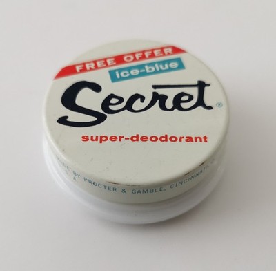 Vintage Secret Ice-Blue Super Deodorant   Procter & Gamble - Collectable Tin