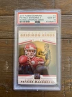 2017 Panini Donruss the Rookies Patrick Mahomes II Gridiron Kings PSA 10 🔴🟡