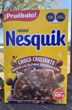 2 BIG Boxes Nestle Nesquik Chocolate Cereal 620 Grams (21.87oz) From Mexico